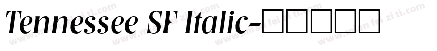 Tennessee SF Italic字体转换